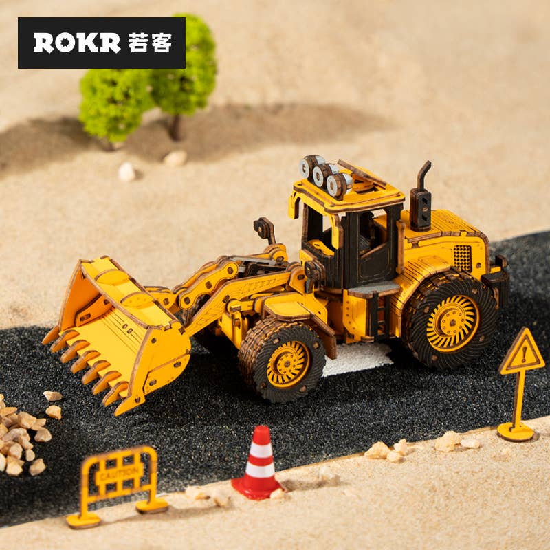 Rokr 3D Wooden Puzzle DIY Engineering Bulldozer TG509K