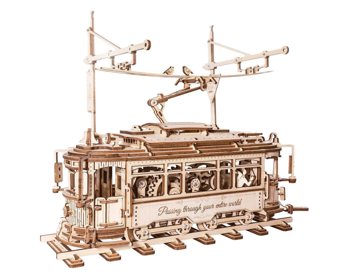 LK801 Classic City Tram ROKR 3D Wooden Puzzle