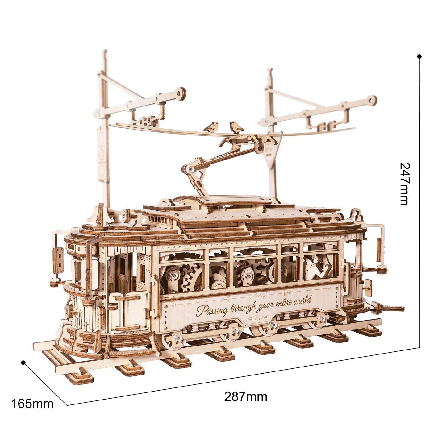 LK801 Classic City Tram ROKR 3D Wooden Puzzle