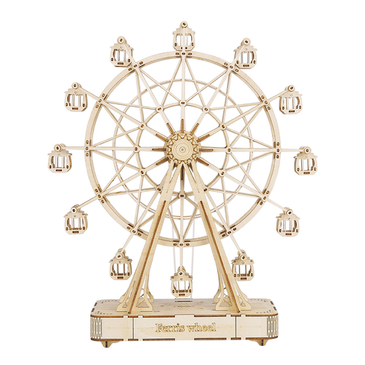 TGN01  Ferris Wheel Rolife Puzzles Toys 3D Wooden Natural