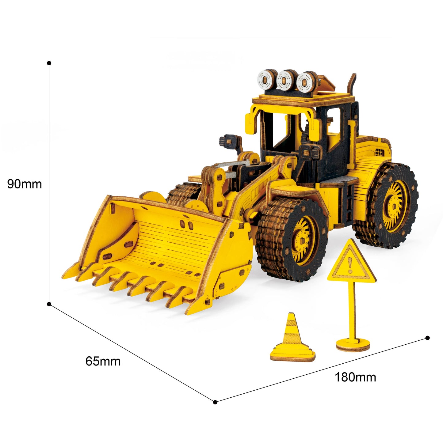 Rokr 3D Wooden Puzzle DIY Engineering Bulldozer TG509K